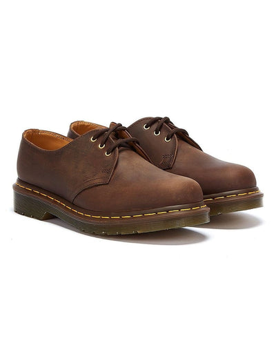 Dr. Martens 1461 Smooth Shoes Classic 3 Eye Lace Up Unisex - Dark Brown Payday Deals