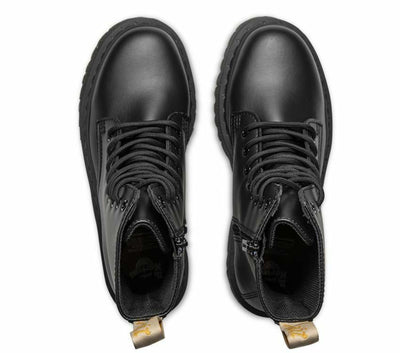 Dr. Martens Womens Jadon II Mono Vegan 8 Eye Boots Shoes Platform - Black Payday Deals