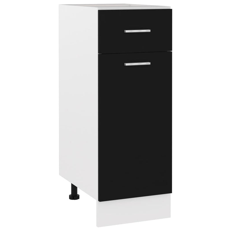 Drawer Bottom Cabinet Black 30x46x81.5 cm Engineered Wood Payday Deals