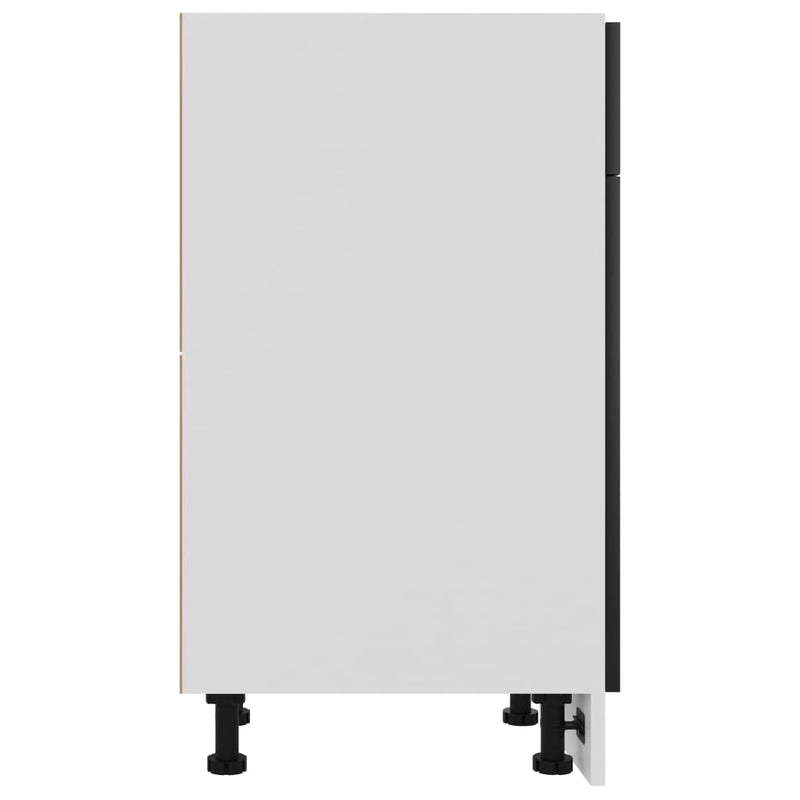 Drawer Bottom Cabinet Black 30x46x81.5 cm Engineered Wood Payday Deals