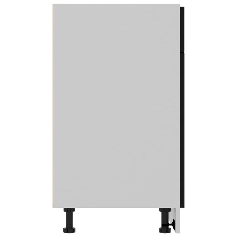 Drawer Bottom Cabinet Black 80x46x81.5 cm Engineered Wood Payday Deals