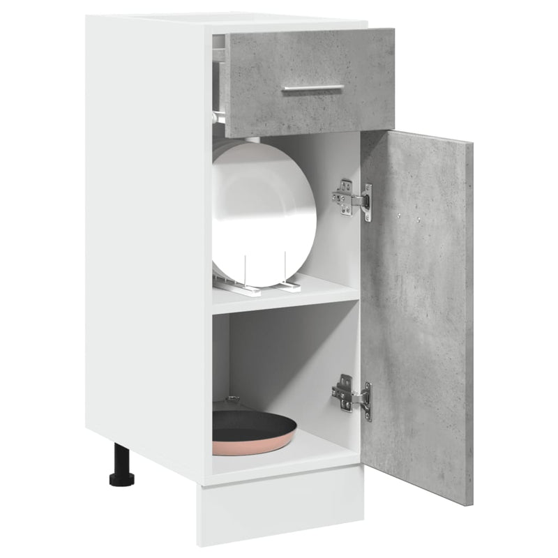 Drawer Bottom Cabinet Concrete Grey 30x46x81.5 cm Engineered Wood Payday Deals