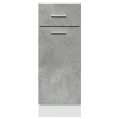 Drawer Bottom Cabinet Concrete Grey 30x46x81.5 cm Engineered Wood Payday Deals
