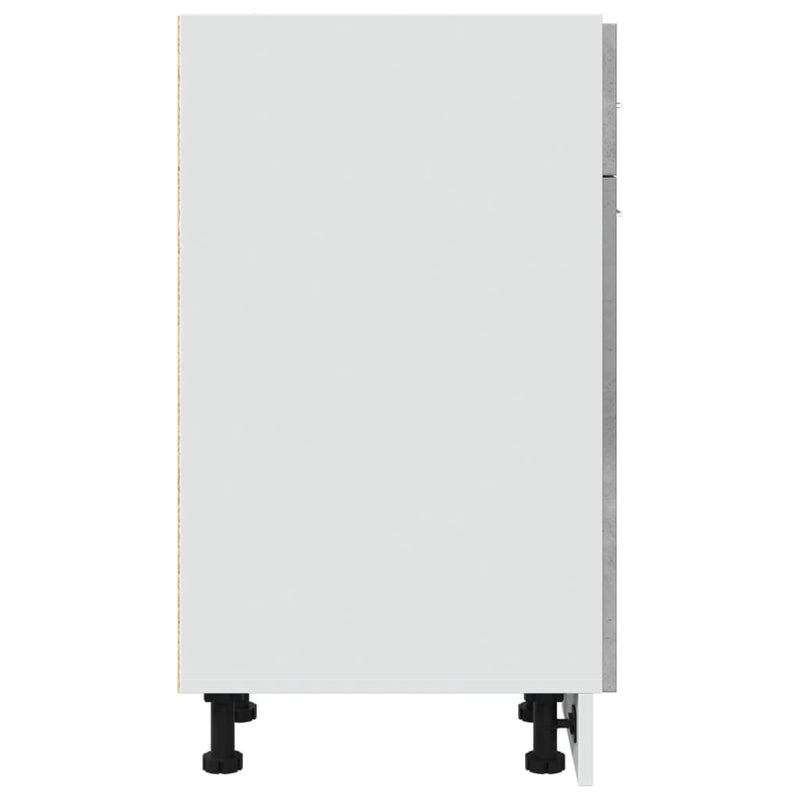 Drawer Bottom Cabinet Concrete Grey 30x46x81.5 cm Engineered Wood Payday Deals