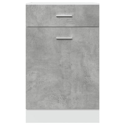 Drawer Bottom Cabinet Concrete Grey 50x46x81.5 cm Engineered Wood Payday Deals