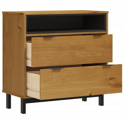 Drawer Cabinet FLAM 80x40x80 cm Solid Wood Pine Payday Deals