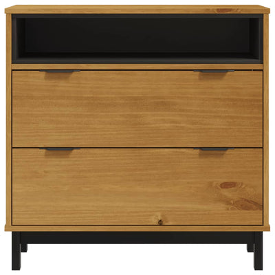 Drawer Cabinet FLAM 80x40x80 cm Solid Wood Pine Payday Deals