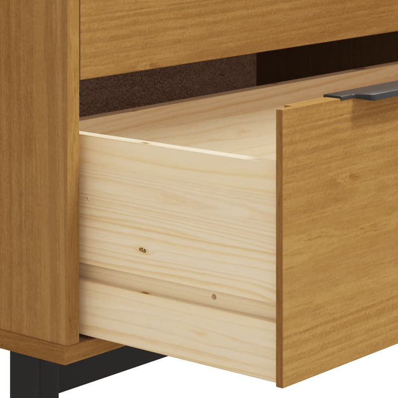 Drawer Cabinet FLAM 80x40x80 cm Solid Wood Pine Payday Deals