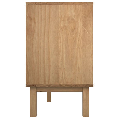 Drawer Cabinet OTTA Brown&Grey 111x43x73.5 cm Solid Wood Pine Payday Deals