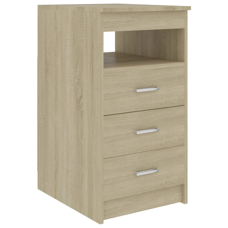 Drawer Cabinet Sonoma Oak 40x50x76 cm Engineered Wood Payday Deals