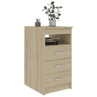 Drawer Cabinet Sonoma Oak 40x50x76 cm Engineered Wood Payday Deals