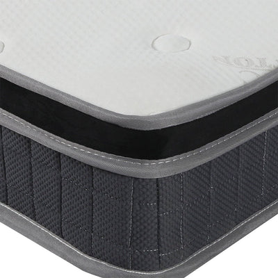 Dreamz Bedding Mattress Spring Double Size Premium Bed Top Foam Medium Firm 18CM Payday Deals