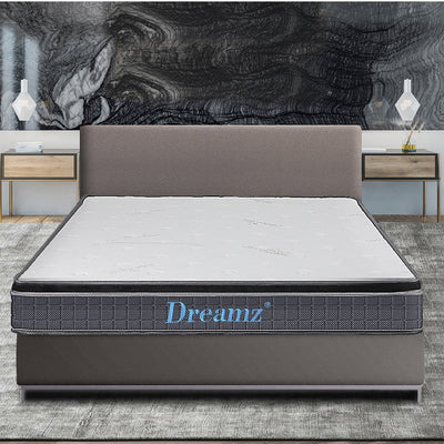 Dreamz Bedding Mattress Spring King Single Premium Bed Top Foam Medium Firm 18CM Payday Deals