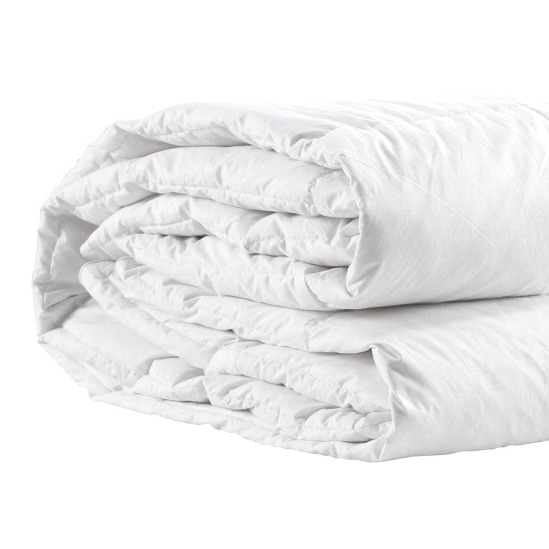 DreamZ Duck Down Feather Quilt 200GSM Duvet Doona Summer King Blanket Bed Payday Deals