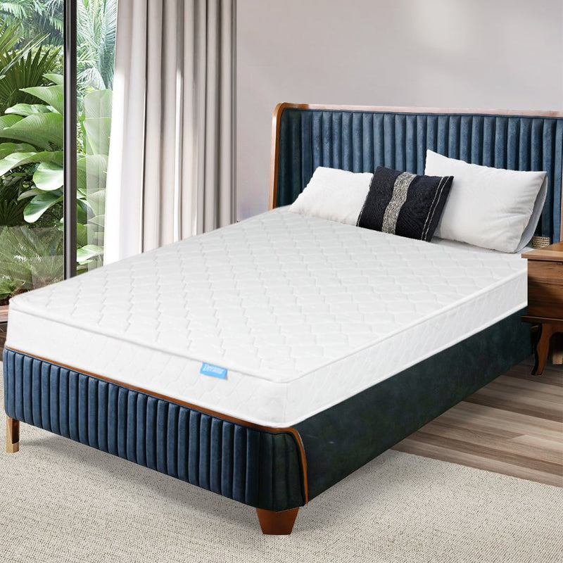 Dreamz Mattress Spring Coil Bonnell Bed Sleep Foam Medium Firm Double 13CM Payday Deals