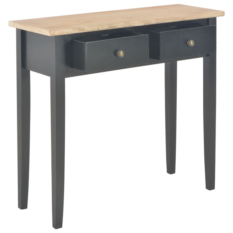 Dressing Console Table Black 79x30x74 cm Wood Payday Deals