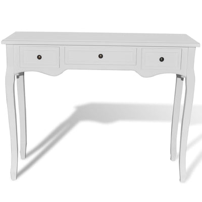 Dressing Console Table with Three Drawers White Payday Deals