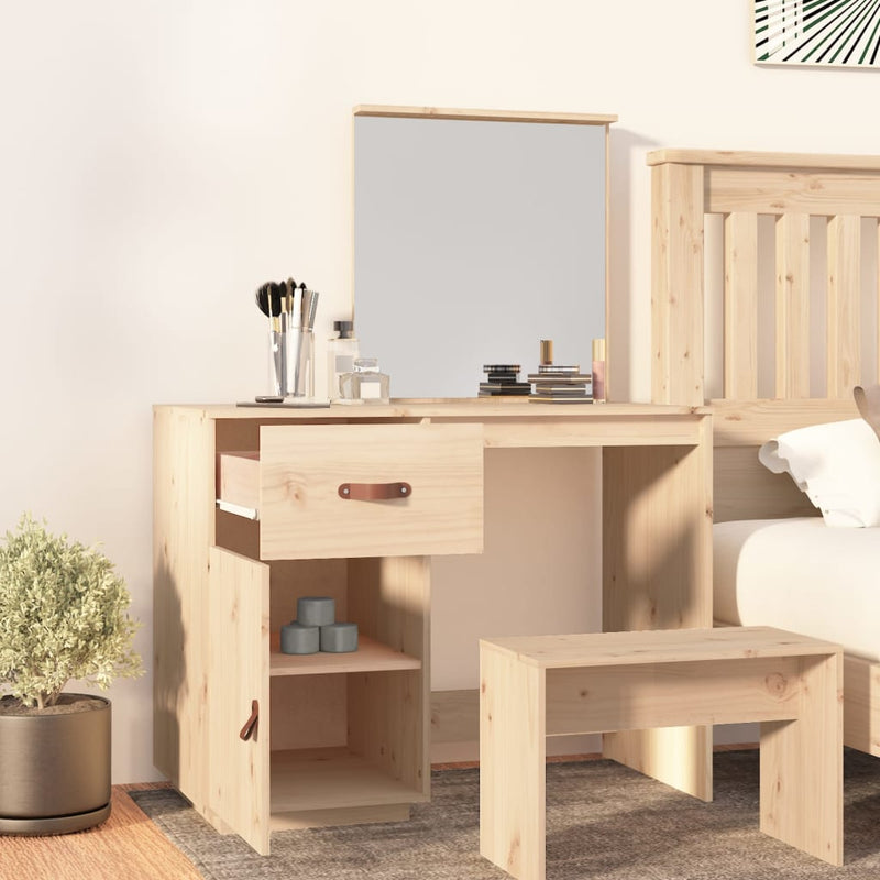Dressing Table 95x50x134 cm Solid Wood Pine Payday Deals