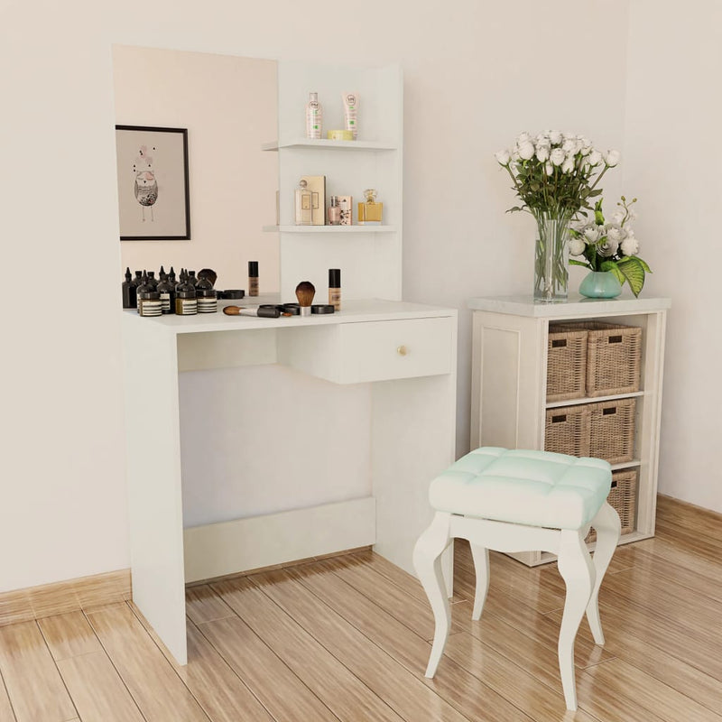 Dressing Table Engineered Wood 75x40x141 cm White Payday Deals