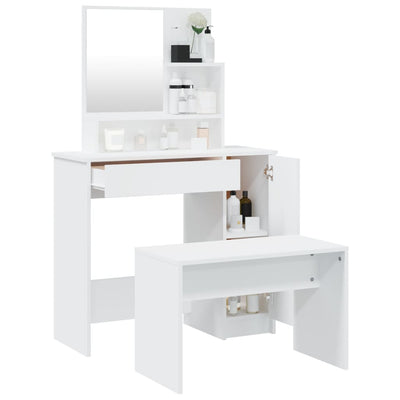 Dressing Table Set White 86.5x35x136 cm Payday Deals