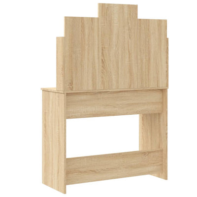 Dressing Table with LED Lights Sonoma Oak 96x40x142 cm Payday Deals