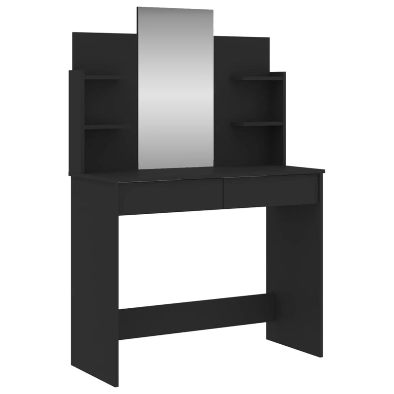 Dressing Table with Mirror Black 96x39x142 cm Payday Deals