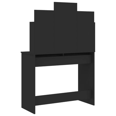 Dressing Table with Mirror Black 96x39x142 cm Payday Deals