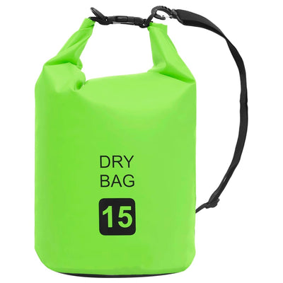 Dry Bag Green 15 L PVC Payday Deals