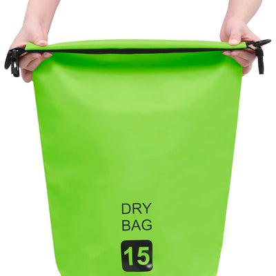 Dry Bag Green 15 L PVC Payday Deals
