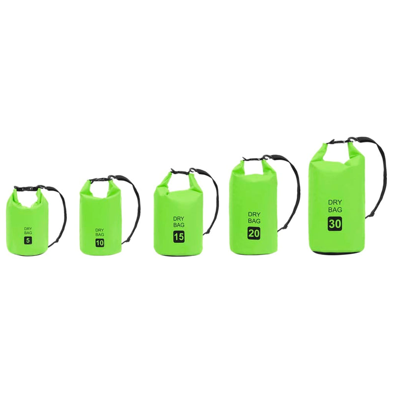 Dry Bag Green 15 L PVC Payday Deals