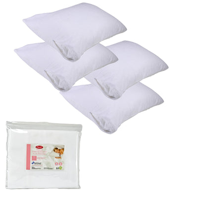 Easyrest Stain Resistant Standard Pillow Protectors 4 Pack