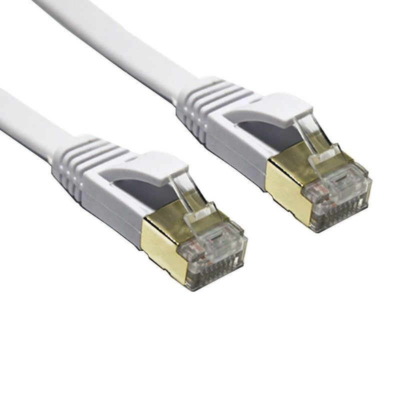 EDIMAX 10m White 10GbE Shielded CAT7 Network Cable - Flat Payday Deals