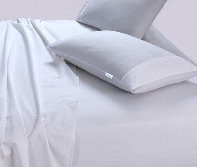 Elan Linen 100% Egyptian Cotton Vintage Washed 500TC White 50cm Deep Mega Queen Bed Sheets Set Payday Deals