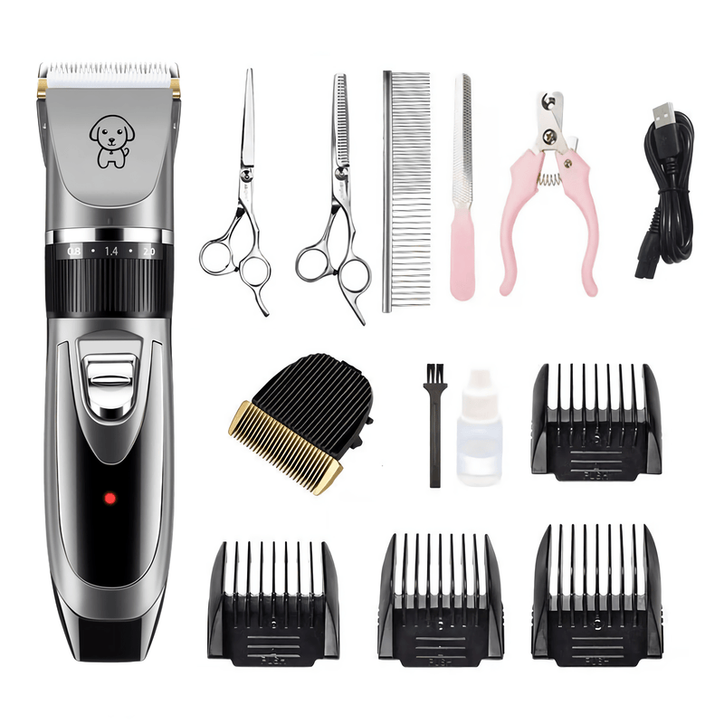 Electric Dog Cat Grooming Kit Pet Hair Shaver Trimmer Cordless Scissors Clipper Spare Head Payday Deals