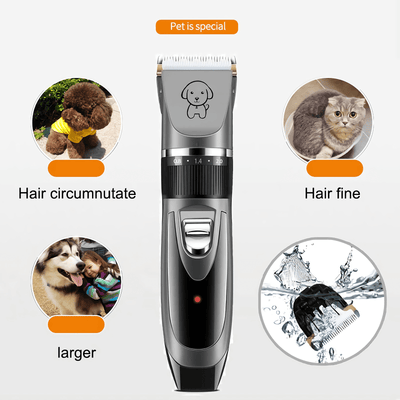 Electric Dog Cat Grooming Kit Pet Hair Shaver Trimmer Cordless Scissors Clipper Spare Head Payday Deals