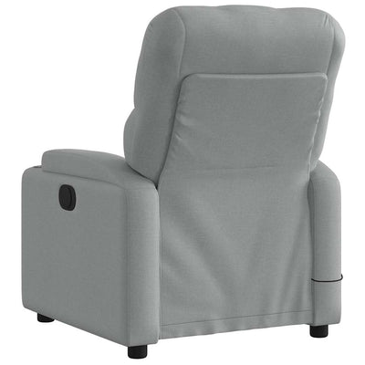 Electric Massage Recliner Chair Light Grey Fabric Payday Deals