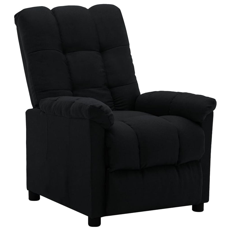 Electric Recliner Black Fabric Payday Deals
