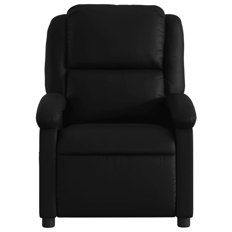 Electric Recliner Chair Black Faux Leather Payday Deals