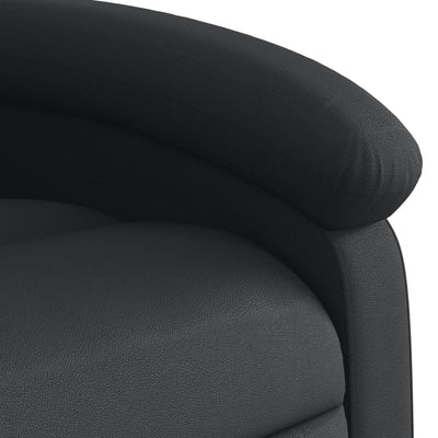 Electric Stand up Recliner Chair Black Real Leather Payday Deals