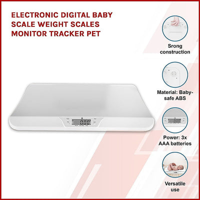 Electronic Digital Baby Scale Weight Scales Monitor Tracker Pet Payday Deals