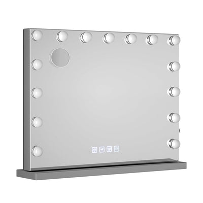 Embellir Bluetooth Makeup Mirror 58X46cm Hollywood with Light Dimmable 15 LED Payday Deals
