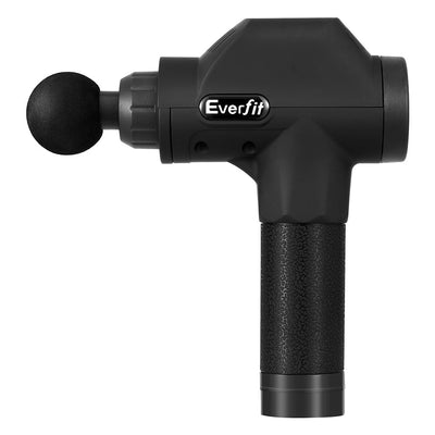 Everfit Massage Gun 30 Speed 8 Heads Chargeable Black Payday Deals