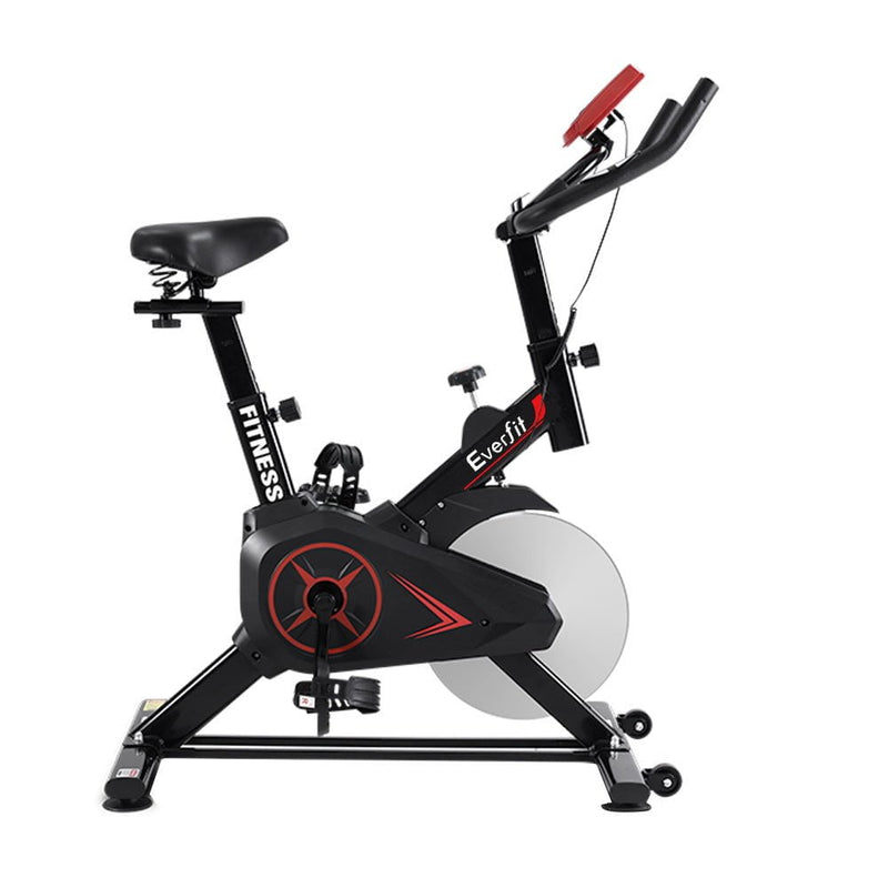 Everfit Spin Bike 10kg Flywheel Exercise Bike Fitness Workout Cycling Payday Deals