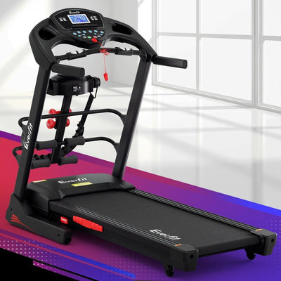 Everfit Treadmill Electric Home Gym Fitness Exercise Machine w/ Massager 480mm Payday Deals