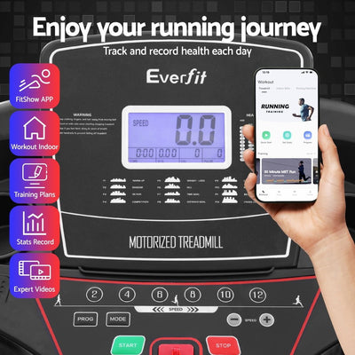 Everfit Treadmill Electric Home Gym Fitness Exercise Machine w/ Sit Up Bar 420mm Payday Deals