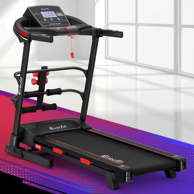 Everfit Treadmill Electric Home Gym Fitness Exercise Machine w/ Sit Up Bar 420mm Payday Deals