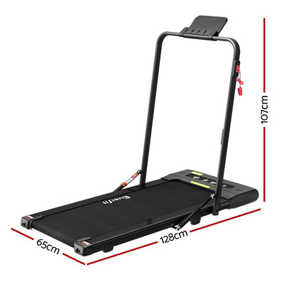 Everfit Treadmill Electric Walking Pad Under Desk Home Gym Fitness 400mm Black Payday Deals