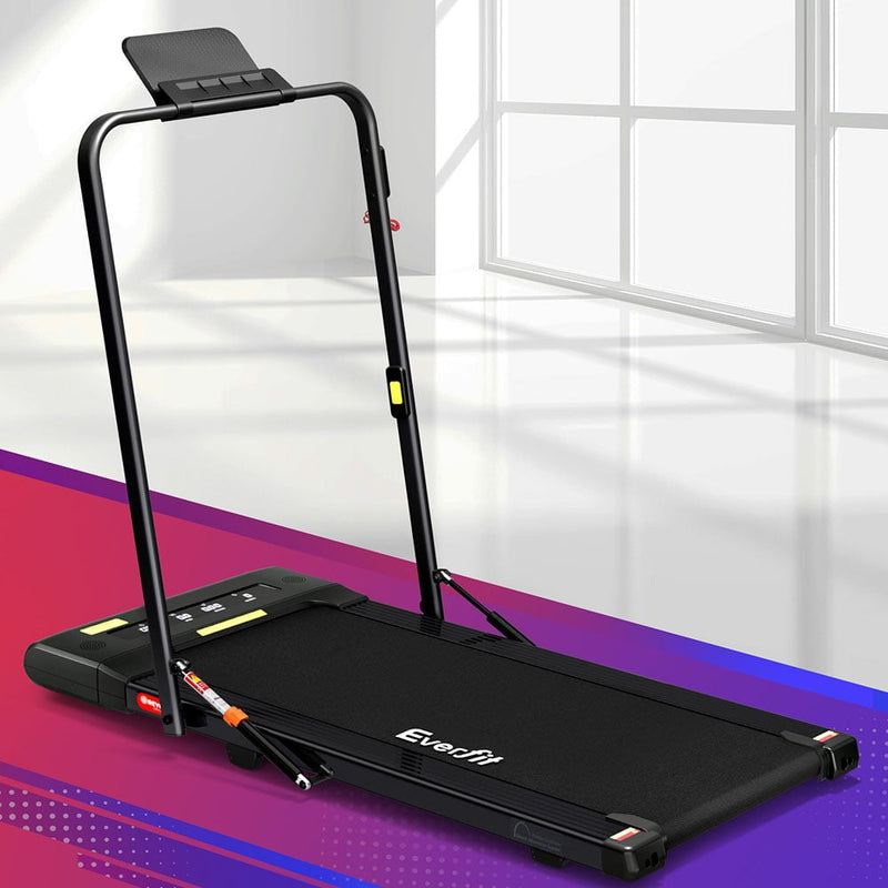 Everfit Treadmill Electric Walking Pad Under Desk Home Gym Fitness 400mm Black Payday Deals