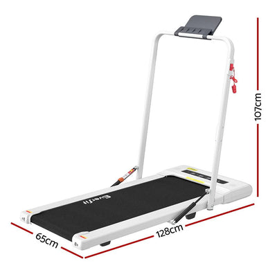 Everfit Treadmill Electric Walking Pad Under Desk Home Gym Fitness 400mm White Payday Deals