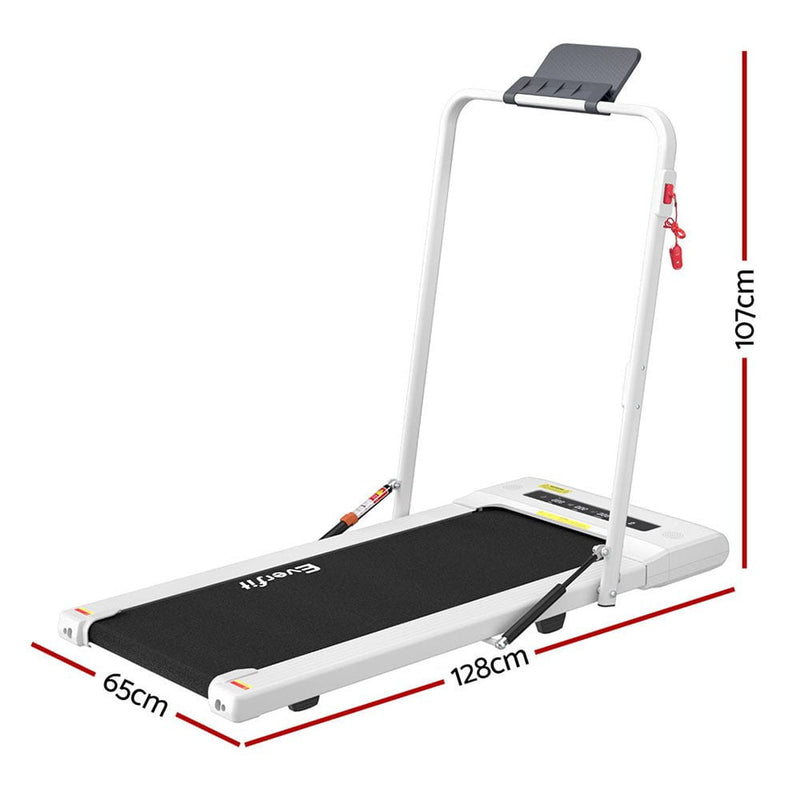 Everfit Treadmill Electric Walking Pad Under Desk Home Gym Fitness 400mm White Payday Deals